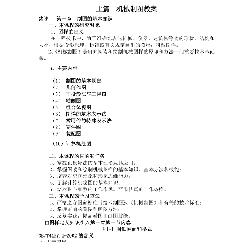 图片[1]-安徽专升本机械制图备考详细资料